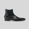 Black Double Monkstrap Boots