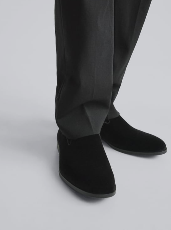 Black Suede Loafers